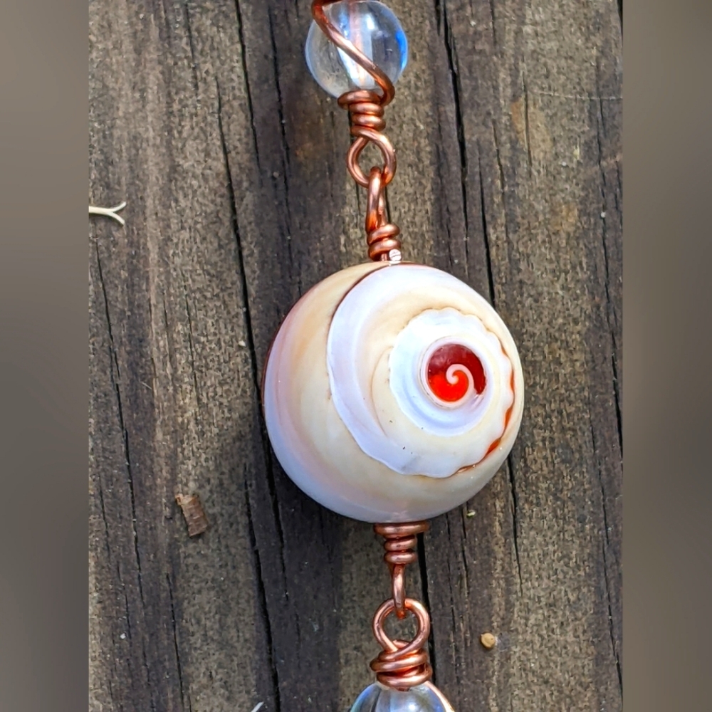 Window Prism Glass Sun Catcher Genuine Copper Wire Wrapped Window Art - Picture 13 of 16